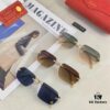 Cartier New Metal Frameless Polygonal Sunglasses for Men and Women, Popular on Instagram in Europe and America