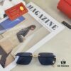 Cartier New Metal Frameless Polygonal Sunglasses for Men and Women, Popular on Instagram in Europe and America