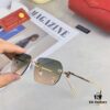 Cartier New Metal Frameless Polygonal Sunglasses for Men and Women, Popular on Instagram in Europe and America