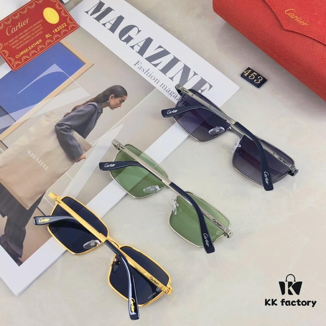 Cartier-style Hong Kong Retro Chic Cat-Eye Narrow Frame Sunglasses for Men and Women, Fashionable Unisex Sun Glasses for Street Photography and Nightlife