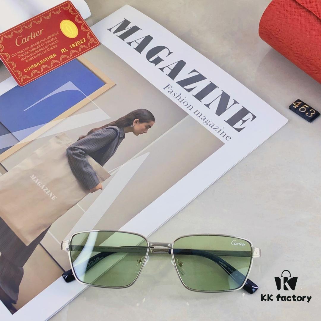 Cartier-style Hong Kong Retro Chic Cat-Eye Narrow Frame Sunglasses for Men and Women, Fashionable Unisex Sun Glasses for Street Photography and Nightlife