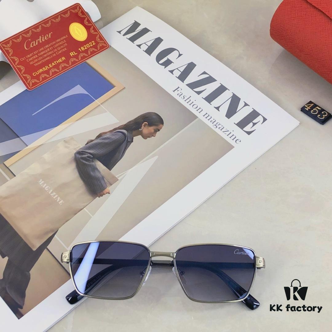 Cartier-style Hong Kong Retro Chic Cat-Eye Narrow Frame Sunglasses for Men and Women, Fashionable Unisex Sun Glasses for Street Photography and Nightlife