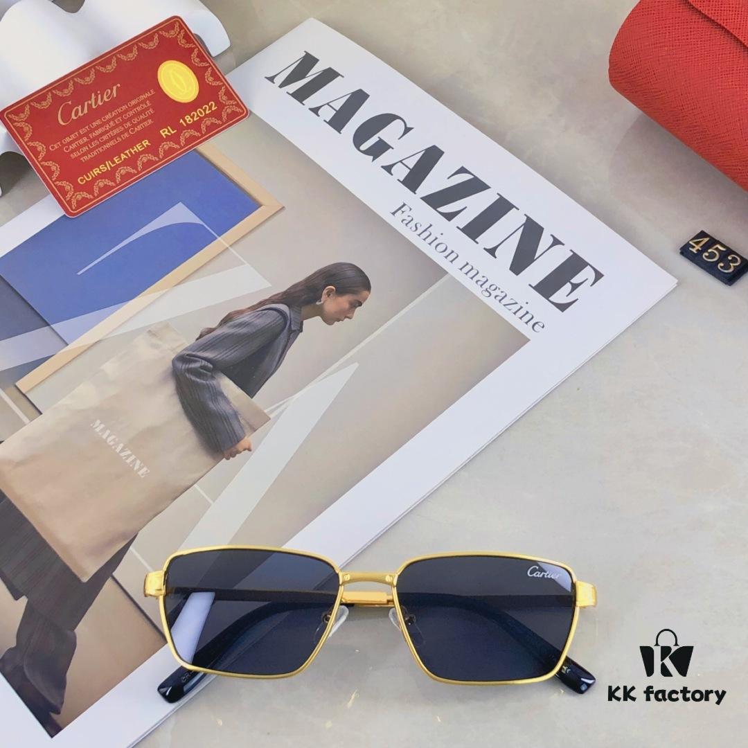 Cartier-style Hong Kong Retro Chic Cat-Eye Narrow Frame Sunglasses for Men and Women, Fashionable Unisex Sun Glasses for Street Photography and Nightlife