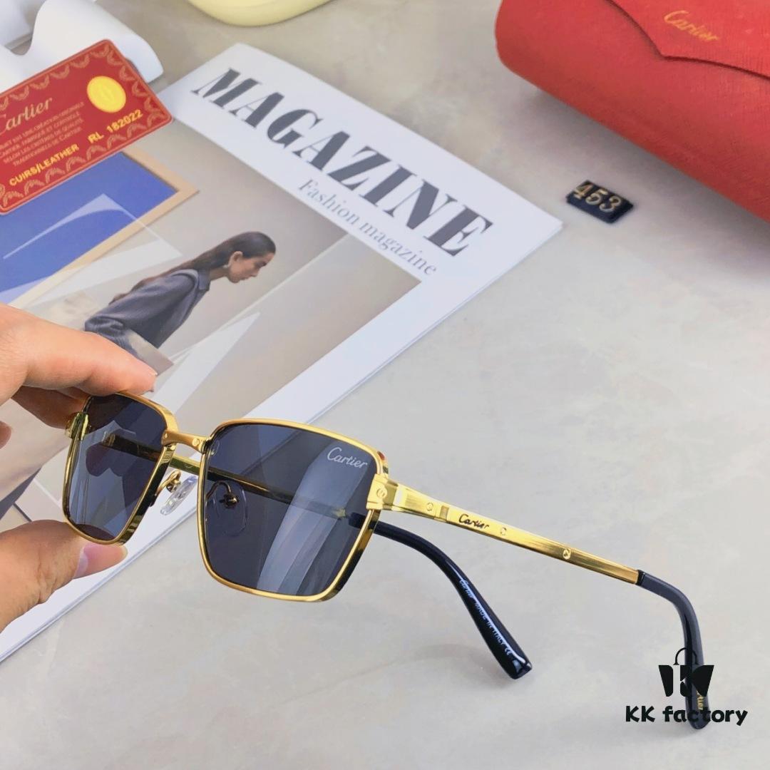 Cartier-style Hong Kong Retro Chic Cat-Eye Narrow Frame Sunglasses for Men and Women, Fashionable Unisex Sun Glasses for Street Photography and Nightlife