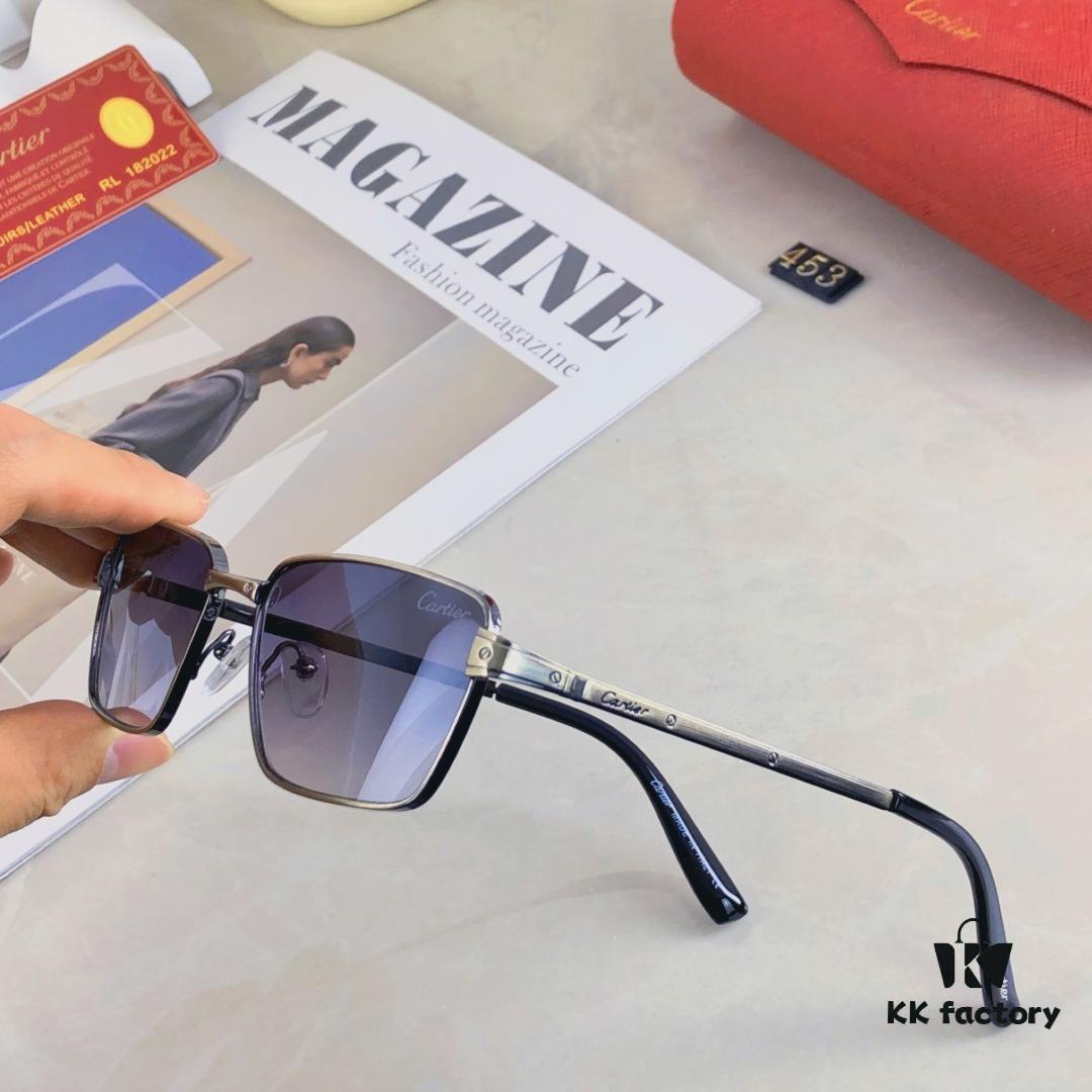 Cartier-style Hong Kong Retro Chic Cat-Eye Narrow Frame Sunglasses for Men and Women, Fashionable Unisex Sun Glasses for Street Photography and Nightlife