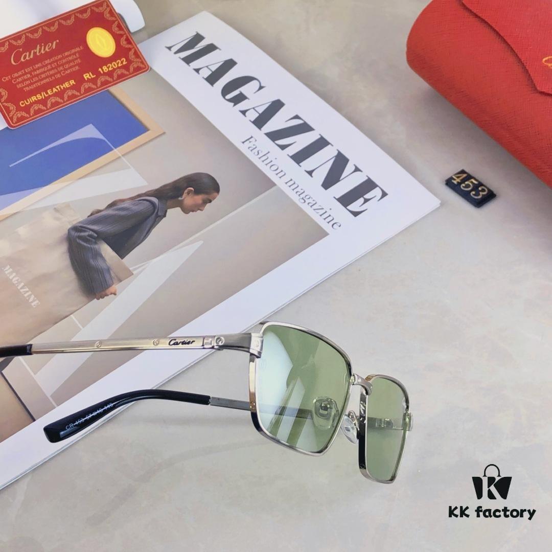 Cartier-style Hong Kong Retro Chic Cat-Eye Narrow Frame Sunglasses for Men and Women, Fashionable Unisex Sun Glasses for Street Photography and Nightlife