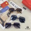 Cartier New Retro Fashion Metal Sunglasses Half-Rim Double Bridge Unisex Aviator Shades