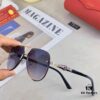 Cartier New Retro Fashion Metal Sunglasses Half-Rim Double Bridge Unisex Aviator Shades