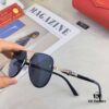 Cartier New Retro Fashion Metal Sunglasses Half-Rim Double Bridge Unisex Aviator Shades