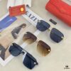Cartier Vintage Men's Metal Double-Bridge Sunglasses, Bold Business-Style Driver UV400 UV-Protection Sun Glasses