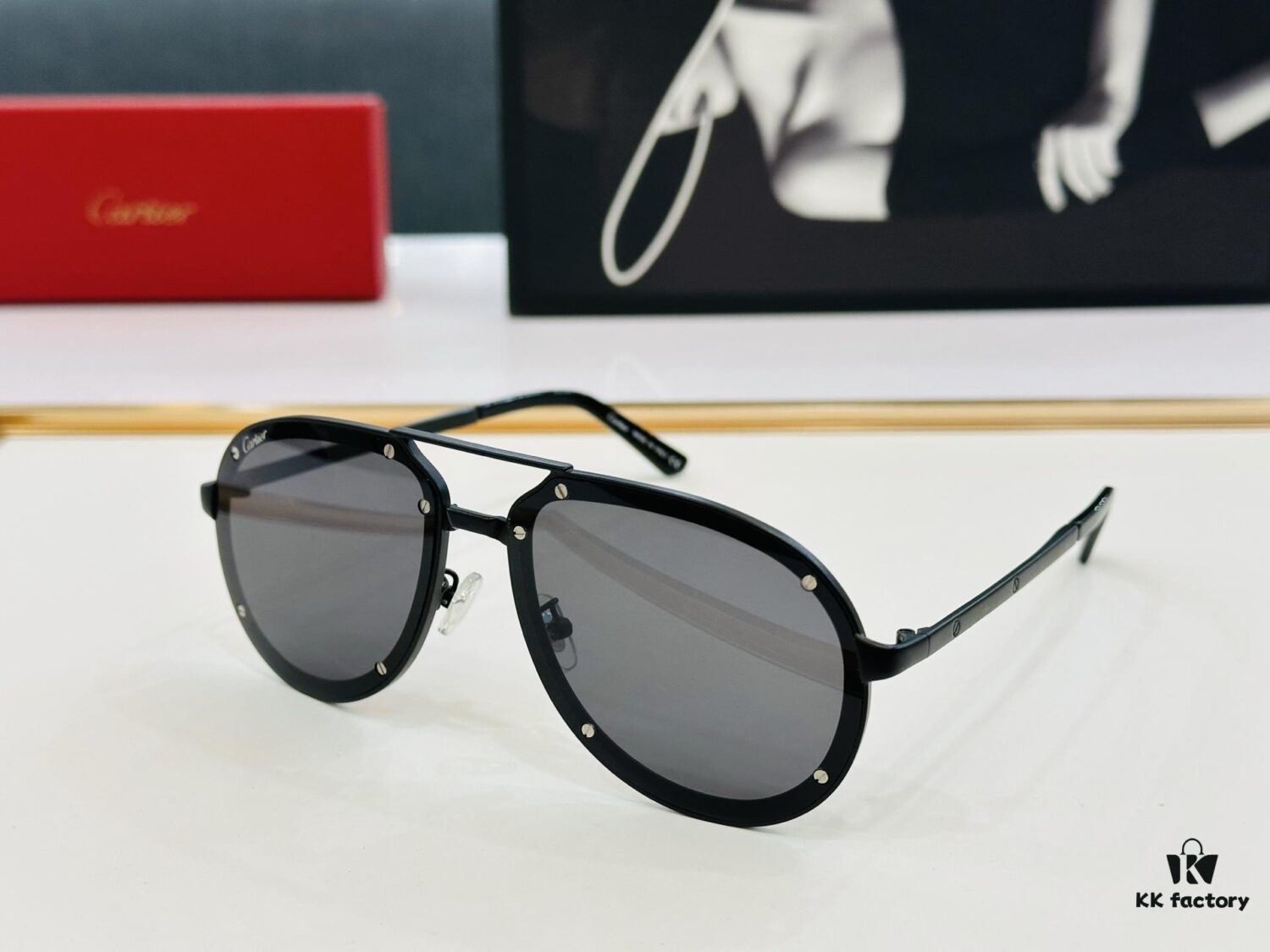Cartier Classic Sunglasses MODEL: CT0195S Size: 60□17-140 Driving Sunglasses