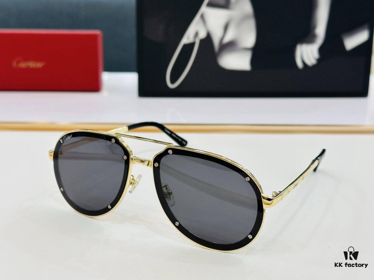 Cartier Classic Sunglasses MODEL: CT0195S Size: 60□17-140 Driving Sunglasses