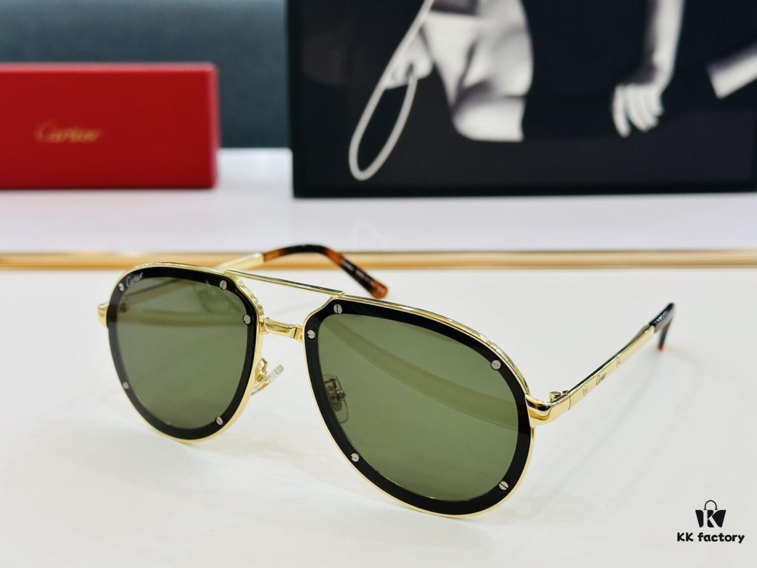 Cartier Classic Sunglasses MODEL: CT0195S Size: 60□17-140 Driving Sunglasses