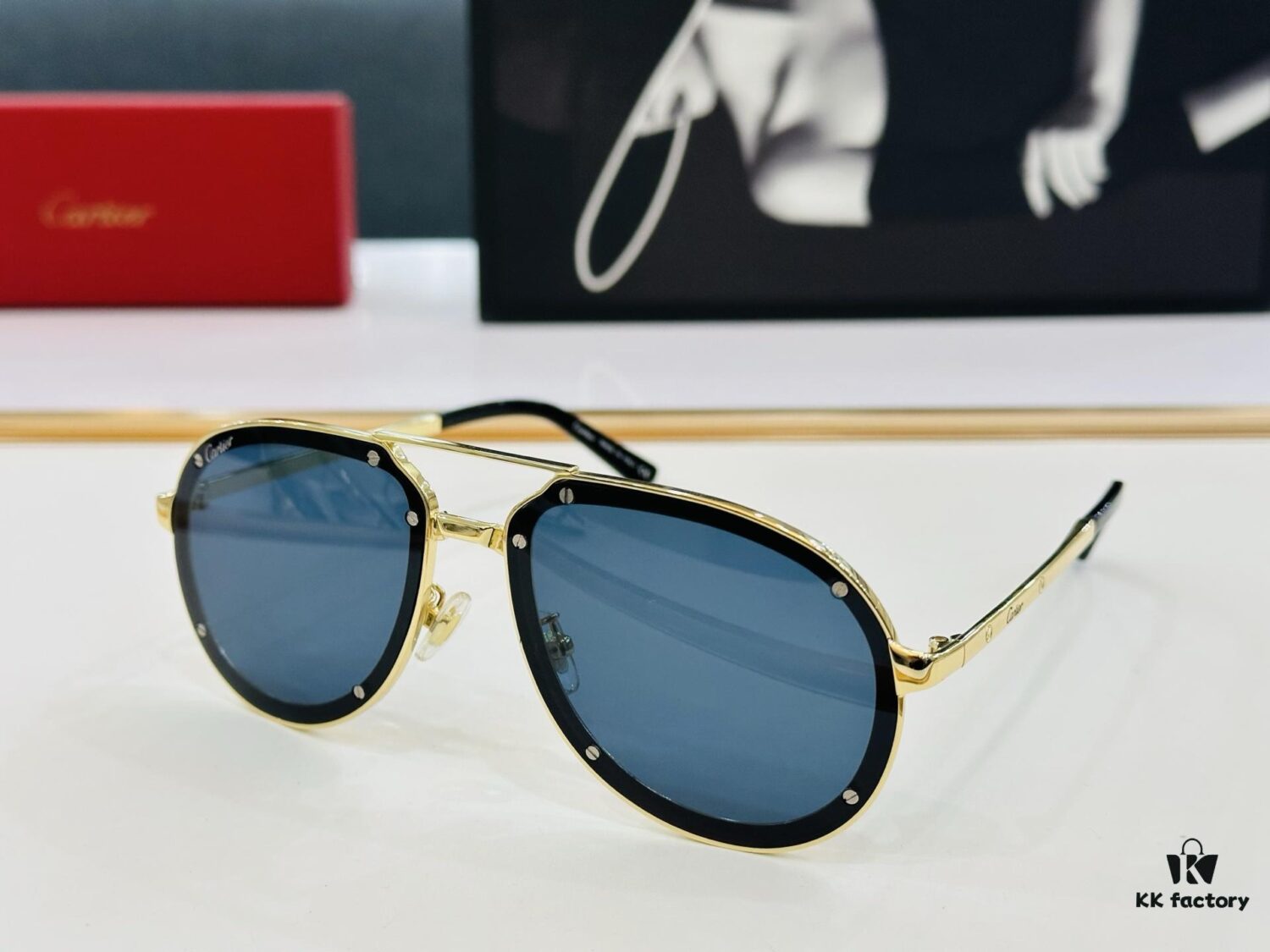 Cartier Classic Sunglasses MODEL: CT0195S Size: 60□17-140 Driving Sunglasses