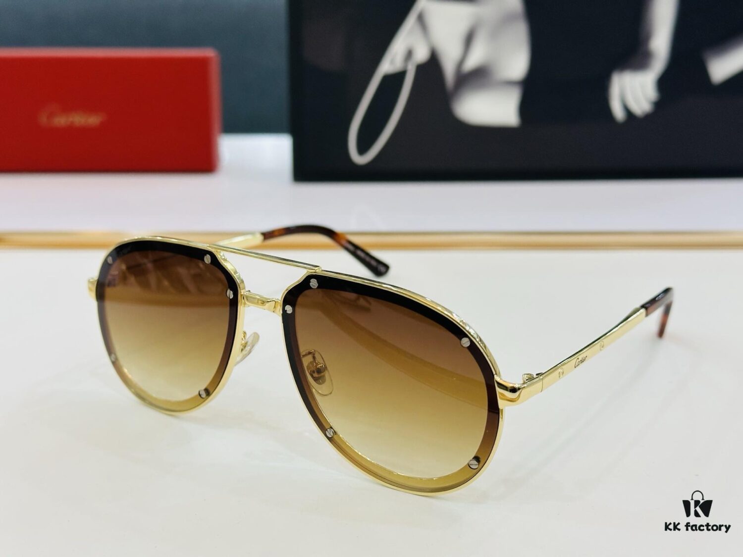 Cartier Classic Sunglasses MODEL: CT0195S Size: 60□17-140 Driving Sunglasses
