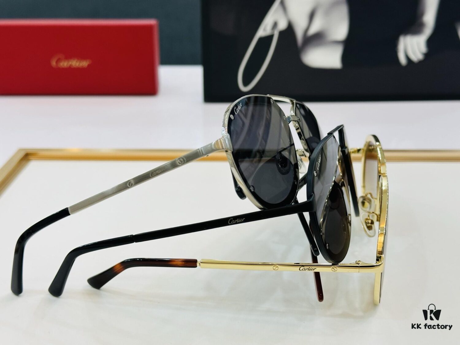 Cartier Classic Sunglasses MODEL: CT0195S Size: 60□17-140 Driving Sunglasses