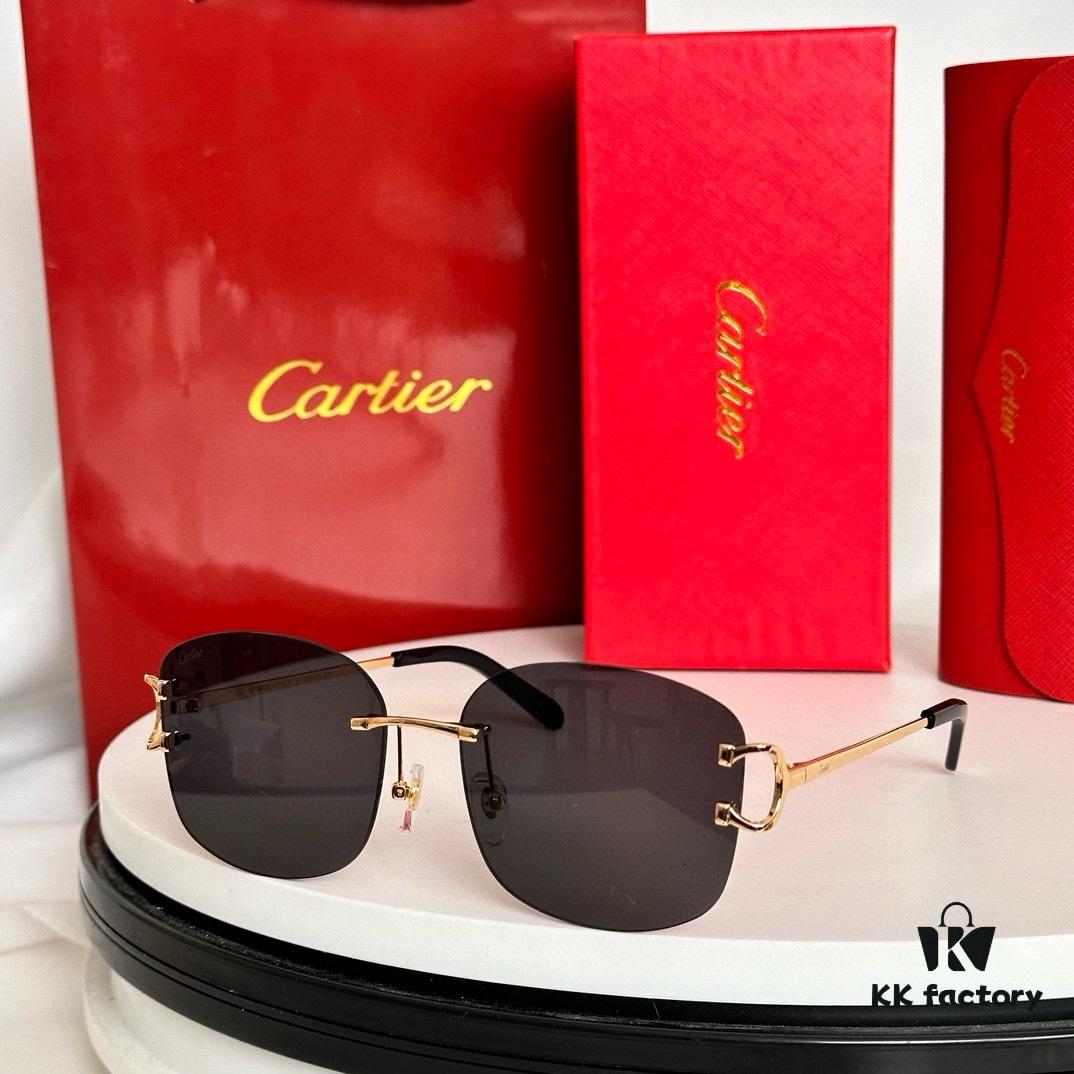 110 ‼️ Original Cartier MODEL: CT0032RS SIZE: 52-19-145 Sunglasses