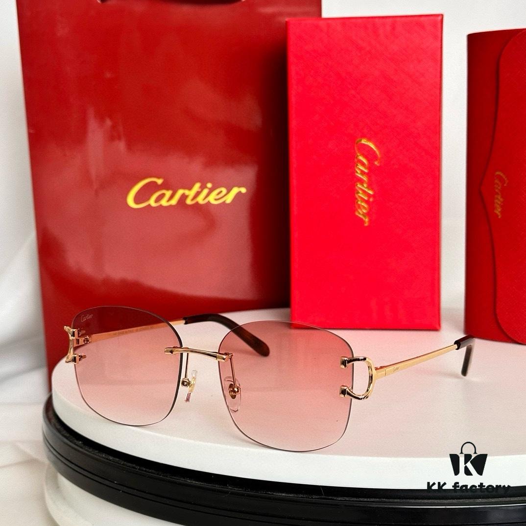110 ‼️ Original Cartier MODEL: CT0032RS SIZE: 52-19-145 Sunglasses