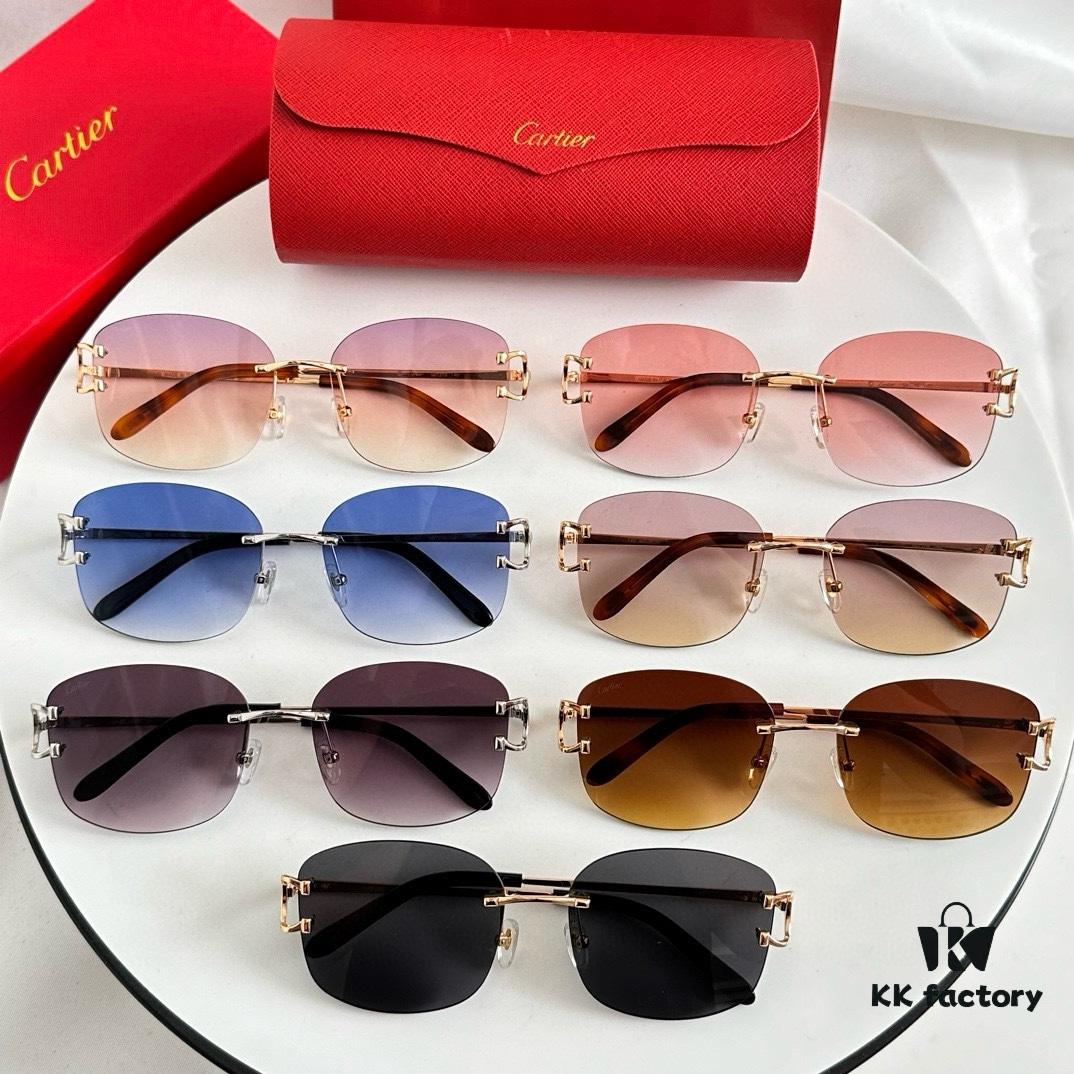 110 ‼️ Original Cartier MODEL: CT0032RS SIZE: 52-19-145 Sunglasses