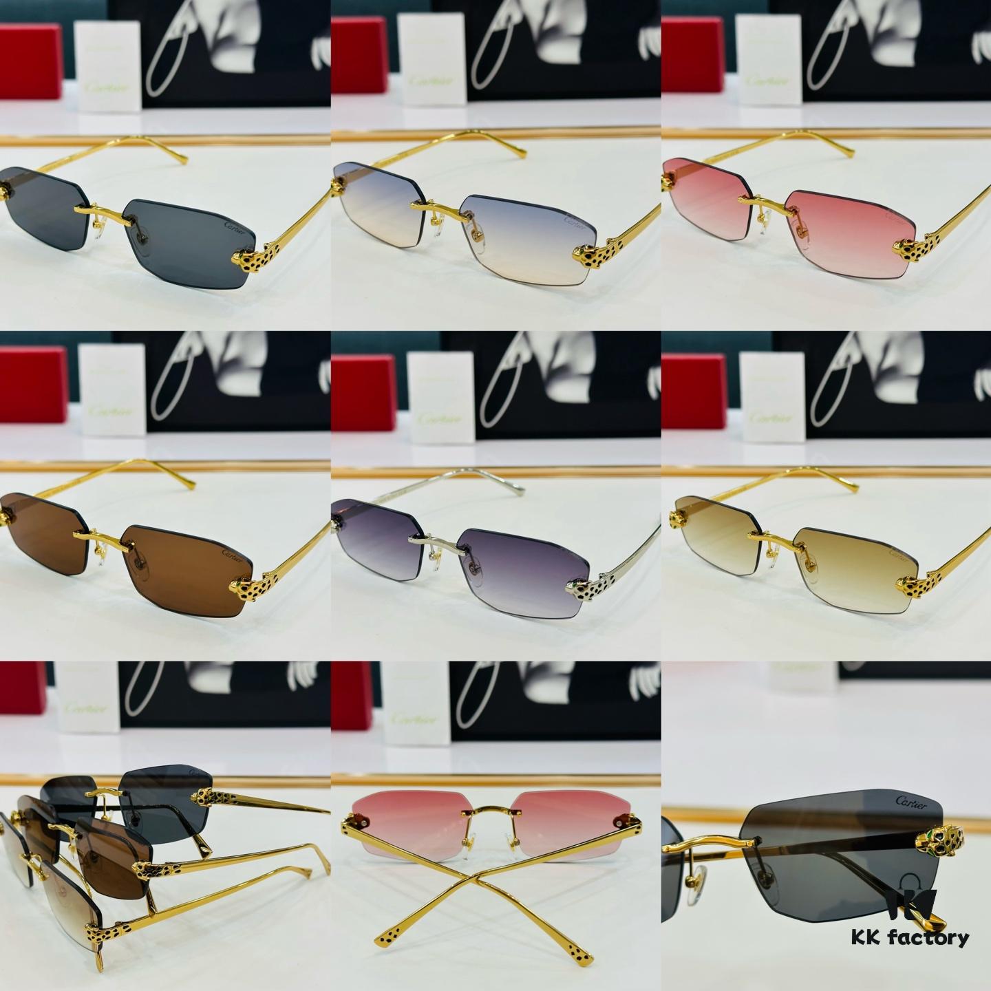 New Arrival Cartier CA Model CT0474S Size 58-18-140 High-Quality Brand Iconic Driving Sunglasses