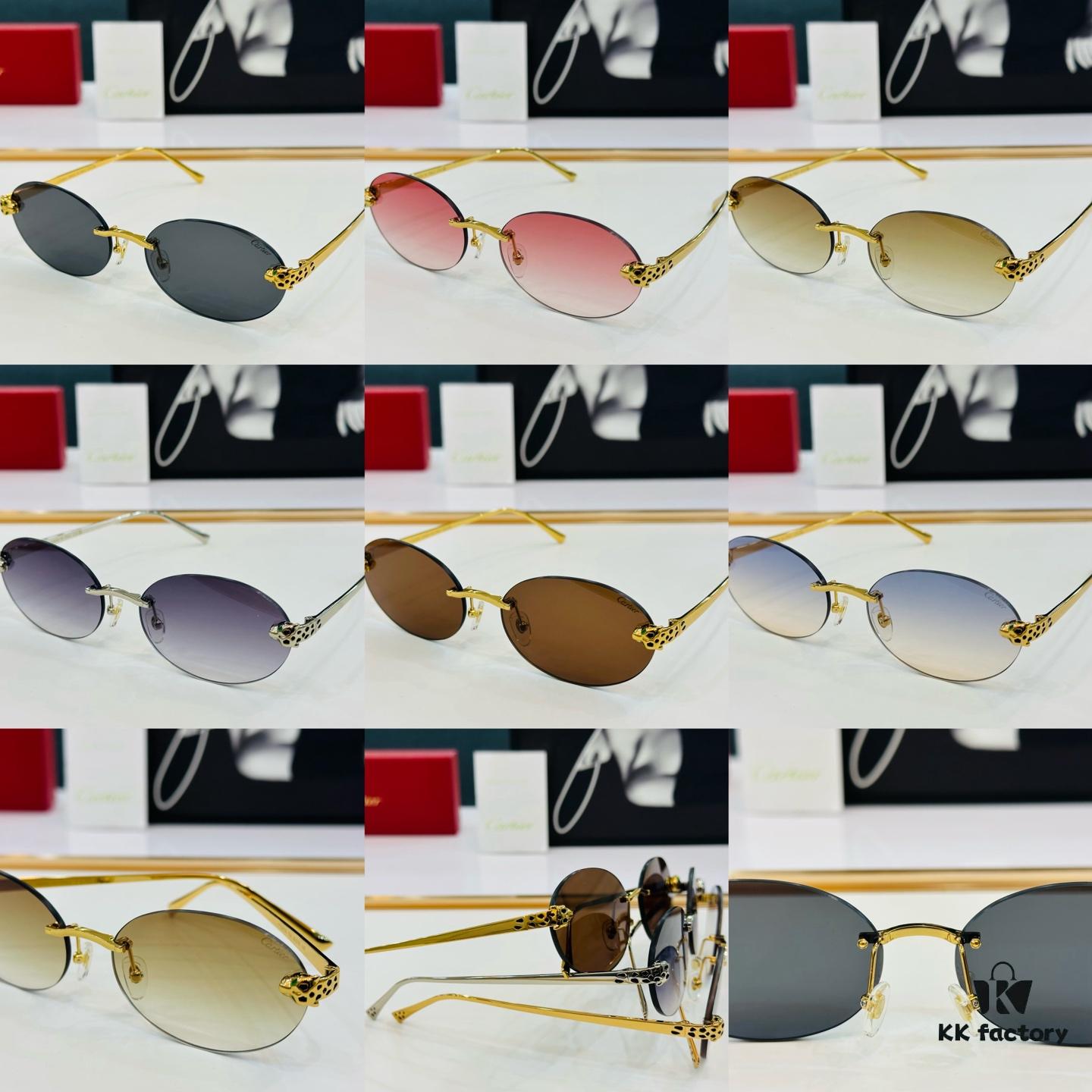 New Arrival Cartier Model: CT0475S Size: 60□18-140 High-Quality Brand Iconic Driving Sunglasses