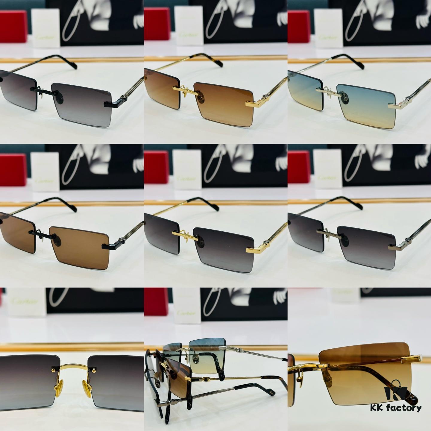 New Arrival Cartier CT0500S Size 56-18-145 High-Quality Brand Iconic Driving Sunglasses