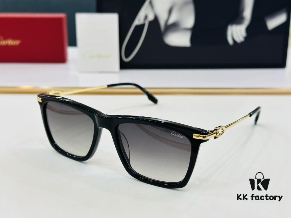 Cartier CT0516 Size: 55□17-145, Small Frame, Universal Fit, Minimalist and Elegant, Stylish Unisex Eyewear for Fashion and Daily Wear