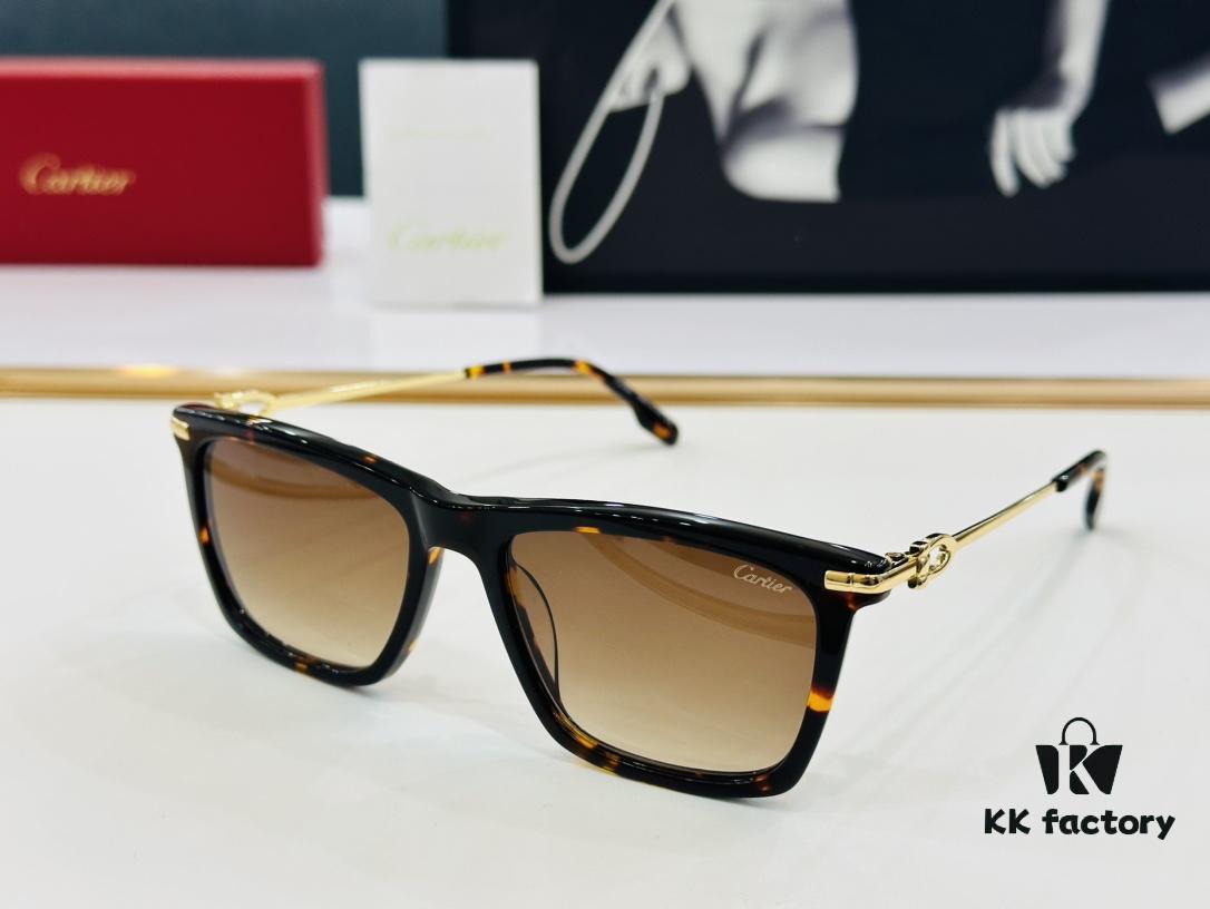 Cartier CT0516 Size: 55□17-145, Small Frame, Universal Fit, Minimalist and Elegant, Stylish Unisex Eyewear for Fashion and Daily Wear