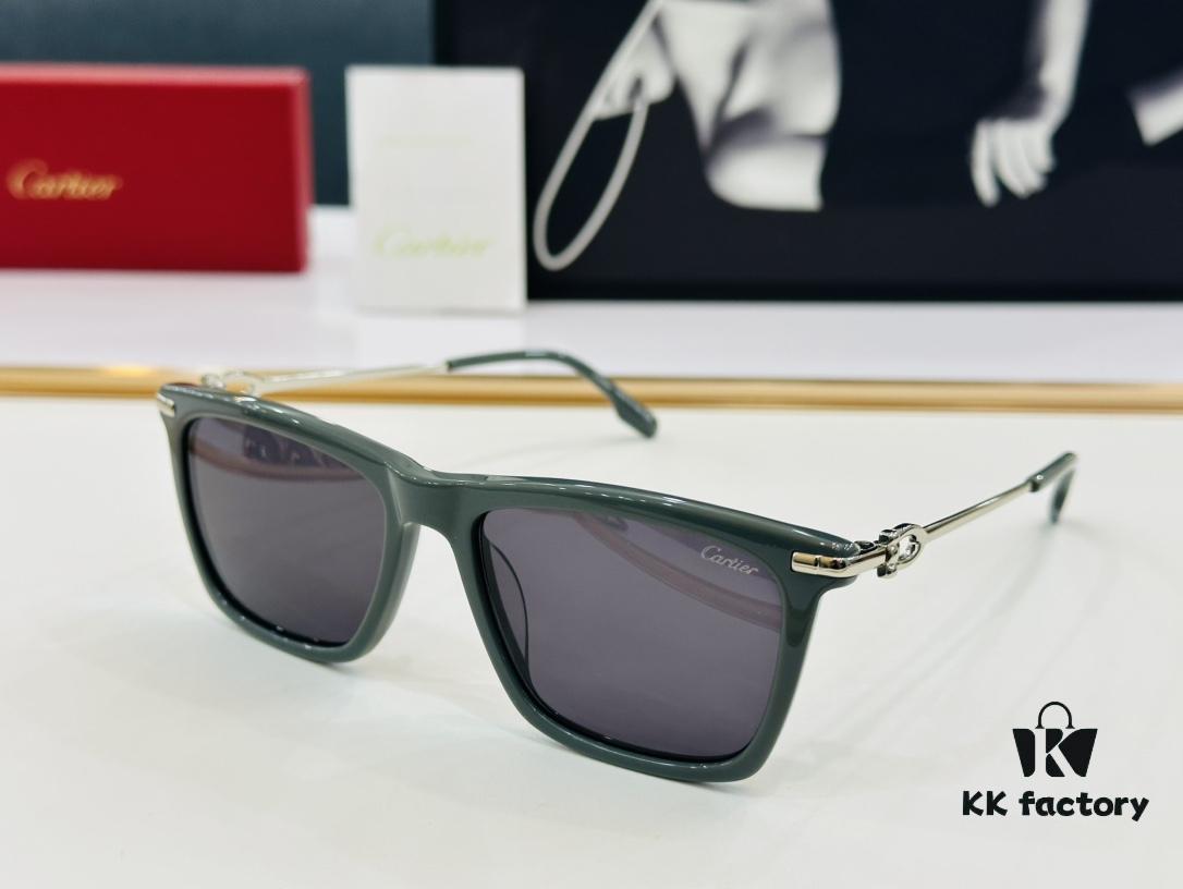 Cartier CT0516 Size: 55□17-145, Small Frame, Universal Fit, Minimalist and Elegant, Stylish Unisex Eyewear for Fashion and Daily Wear