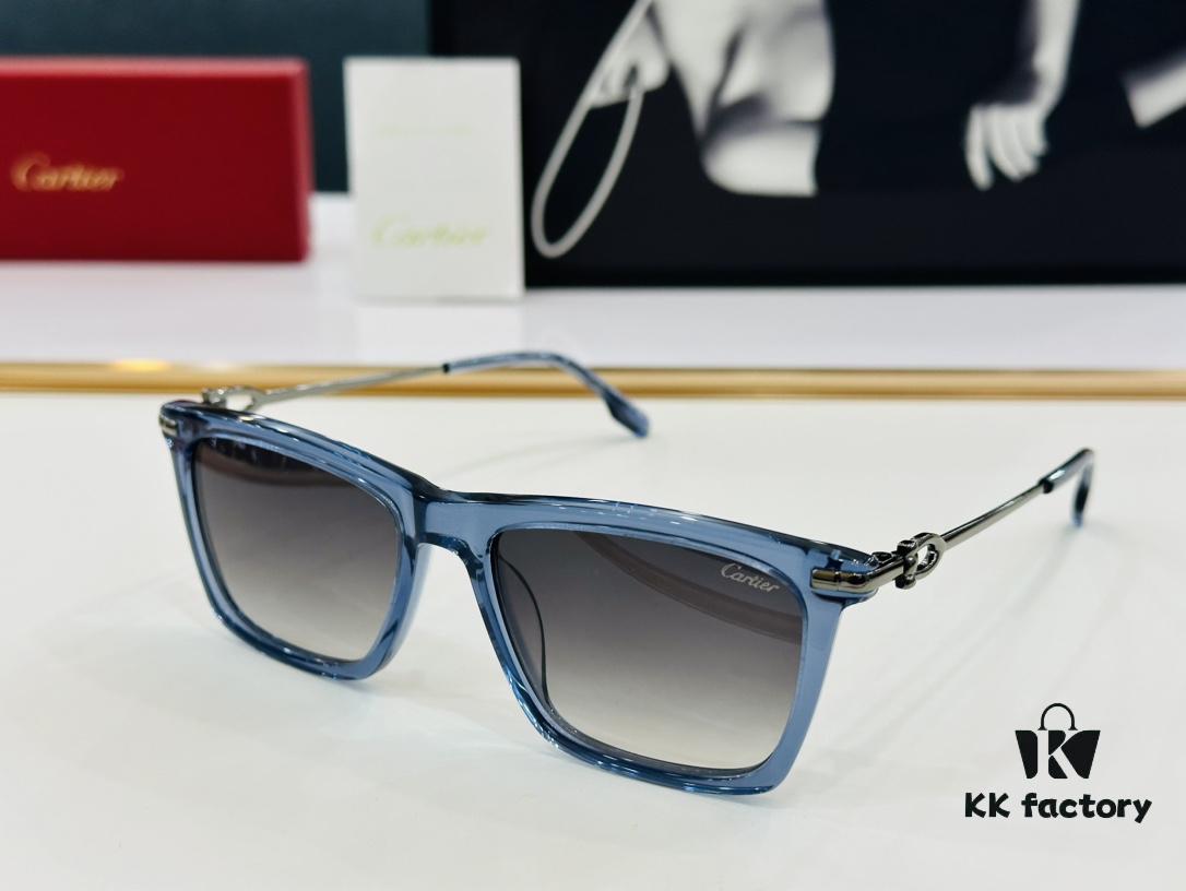 Cartier CT0516 Size: 55□17-145, Small Frame, Universal Fit, Minimalist and Elegant, Stylish Unisex Eyewear for Fashion and Daily Wear
