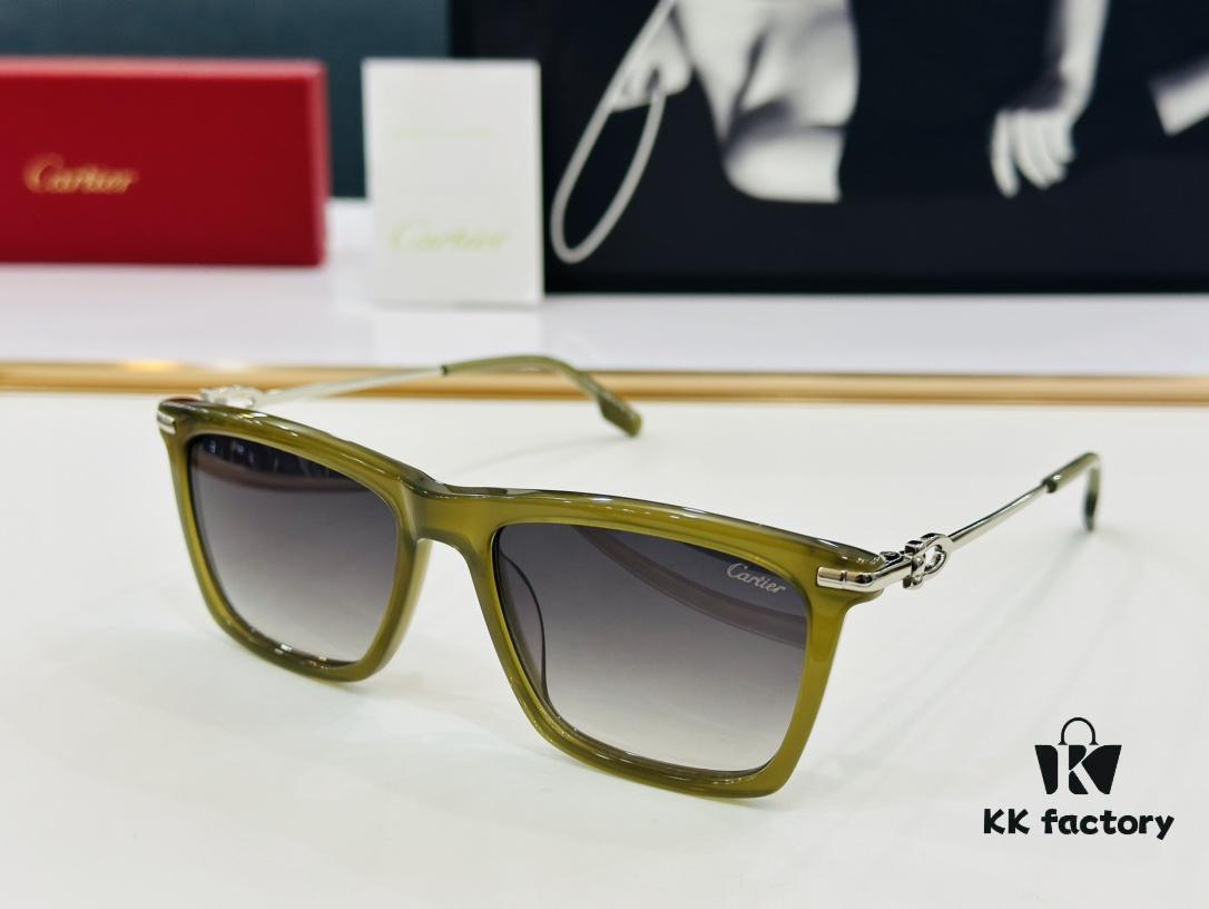 Cartier CT0516 Size: 55□17-145, Small Frame, Universal Fit, Minimalist and Elegant, Stylish Unisex Eyewear for Fashion and Daily Wear