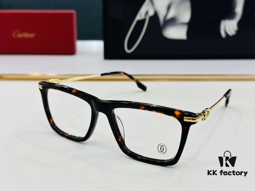 Cartier CT0516 Size: 55□17-145, Small Frame, Universal Fit, Minimalist and Elegant, Fashionable Unisex Sunglasses