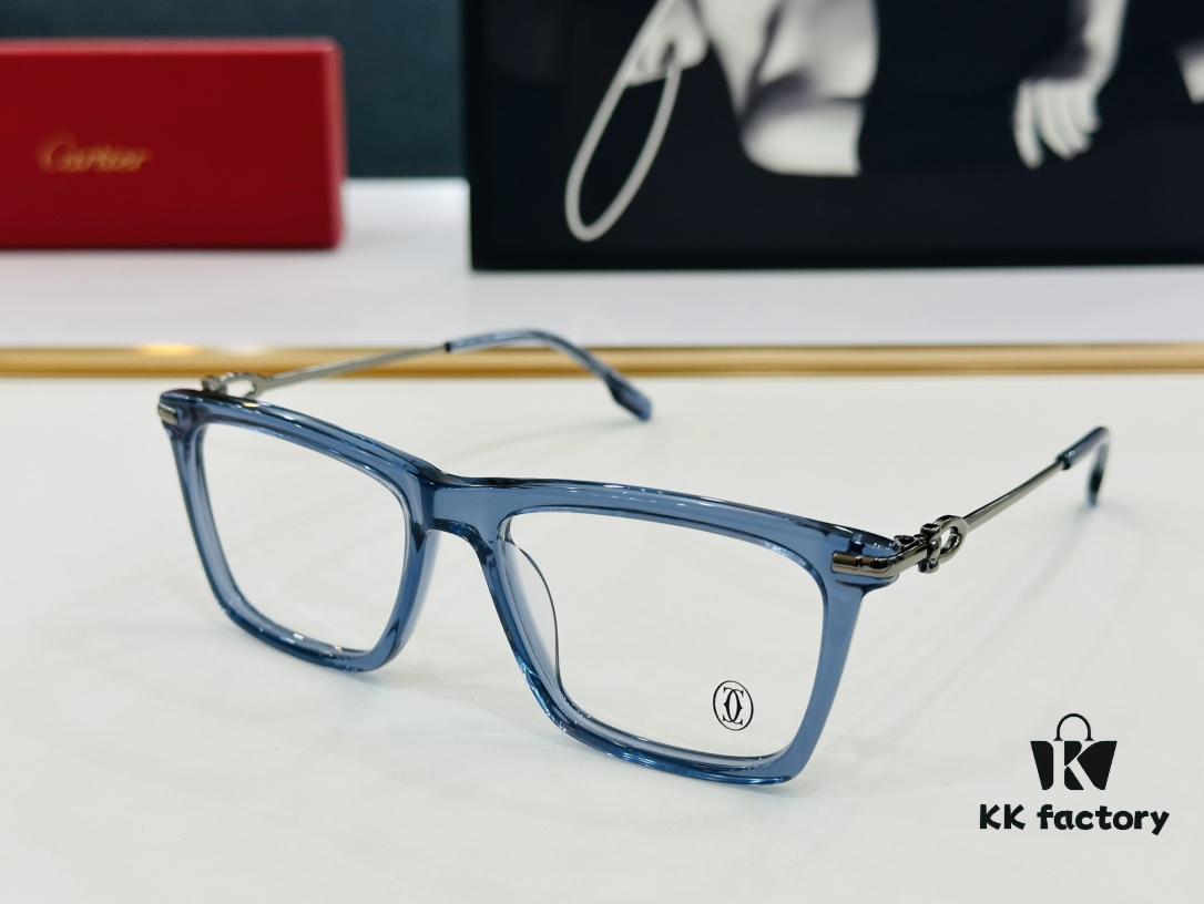 Cartier CT0516 Size: 55□17-145, Small Frame, Universal Fit, Minimalist and Elegant, Fashionable Unisex Sunglasses