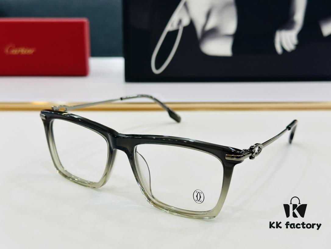 Cartier CT0516 Size: 55□17-145, Small Frame, Universal Fit, Minimalist and Elegant, Fashionable Unisex Sunglasses