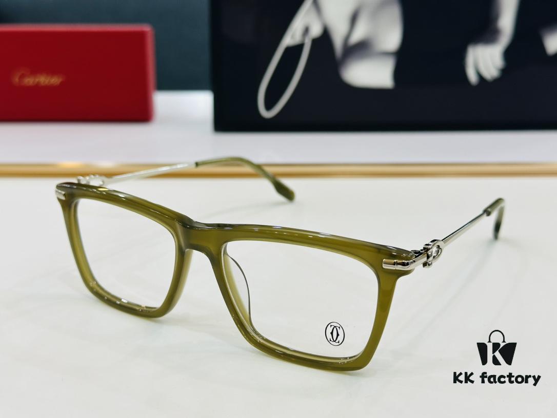 Cartier CT0516 Size: 55□17-145, Small Frame, Universal Fit, Minimalist and Elegant, Fashionable Unisex Sunglasses