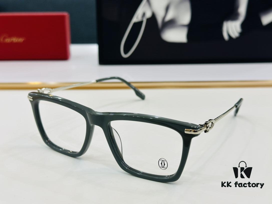 Cartier CT0516 Size: 55□17-145, Small Frame, Universal Fit, Minimalist and Elegant, Fashionable Unisex Sunglasses