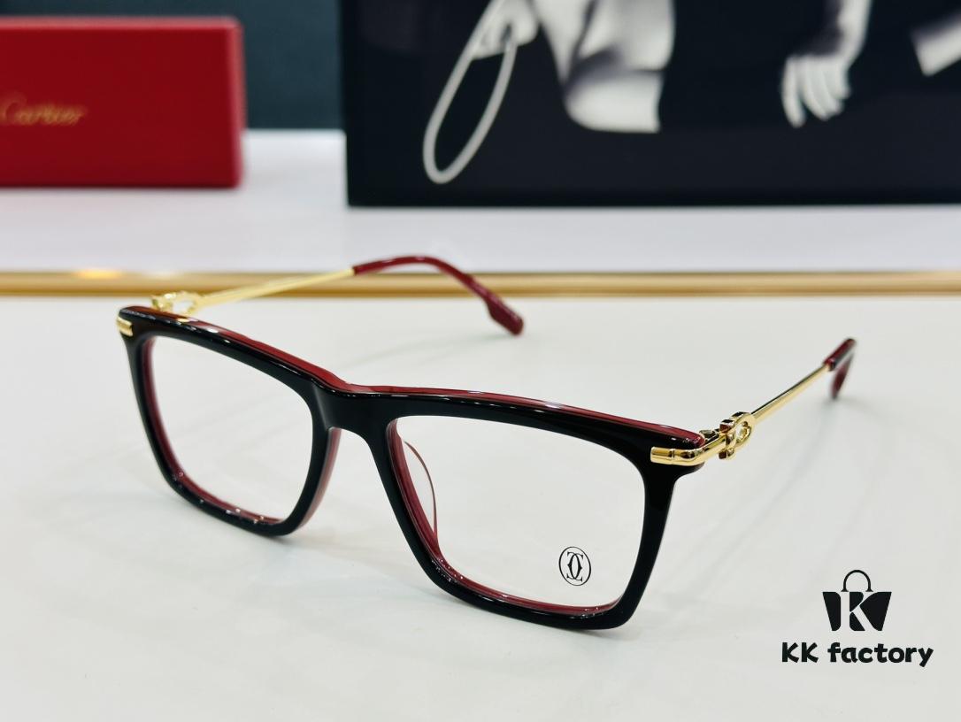 Cartier CT0516 Size: 55□17-145, Small Frame, Universal Fit, Minimalist and Elegant, Fashionable Unisex Sunglasses