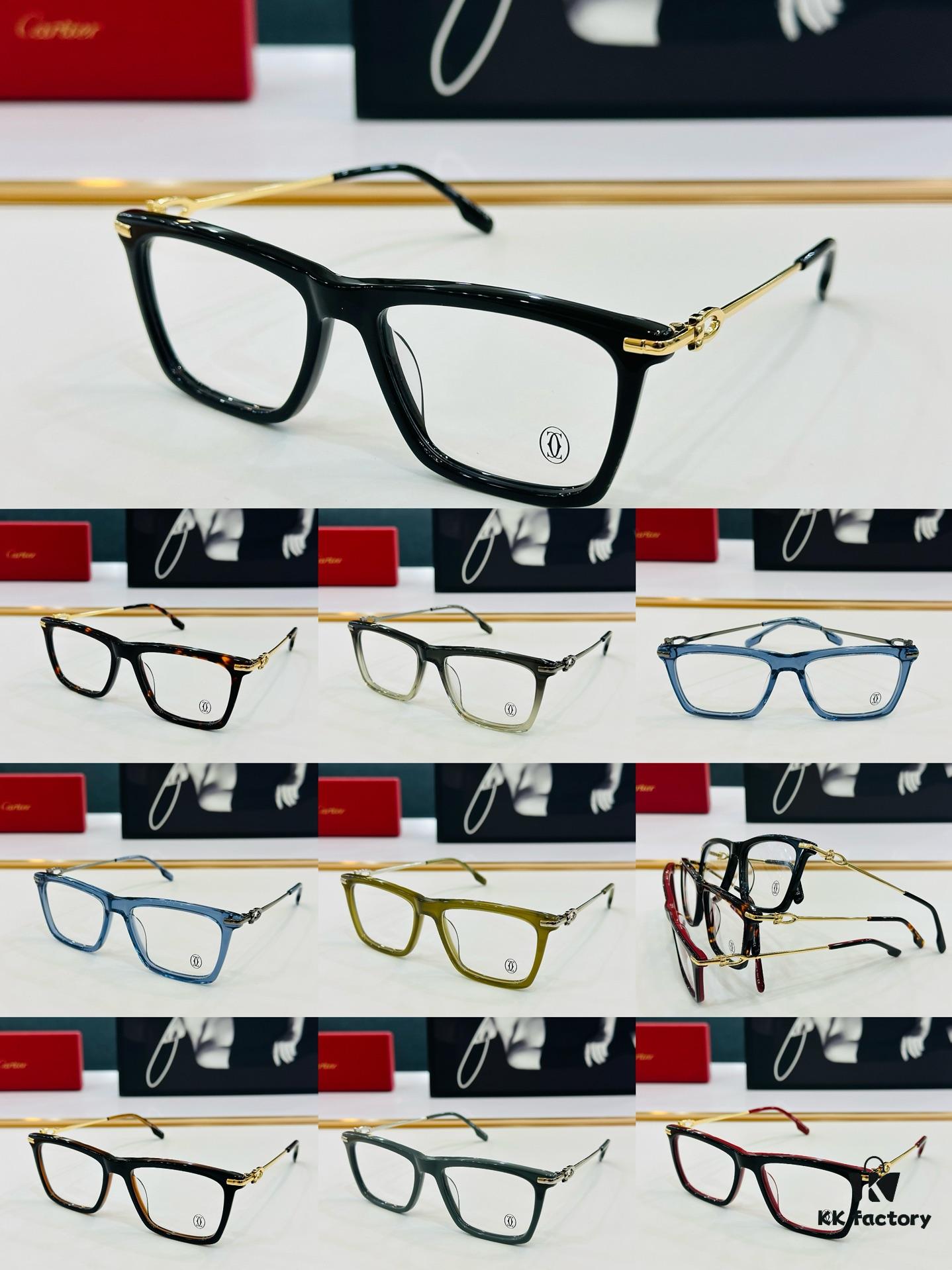 Cartier CT0516 Size: 55□17-145, Small Frame, Universal Fit, Minimalist and Elegant, Fashionable Unisex Sunglasses