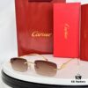 CARTIER Metal Frame Sunglasses Model CT00061 Size 55-18-145
