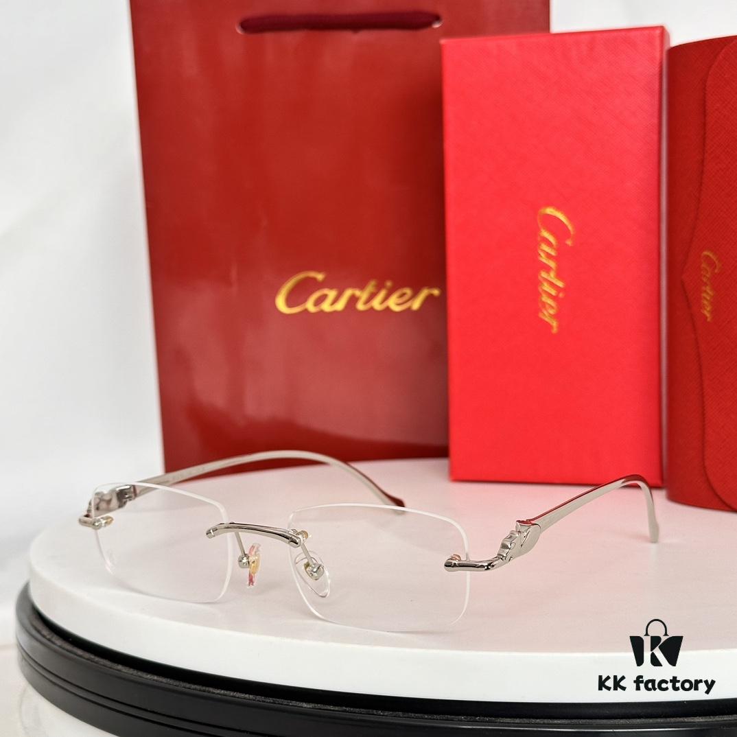 CARTIER Metal Frame Sunglasses Model CT00061 Size 55-18-145