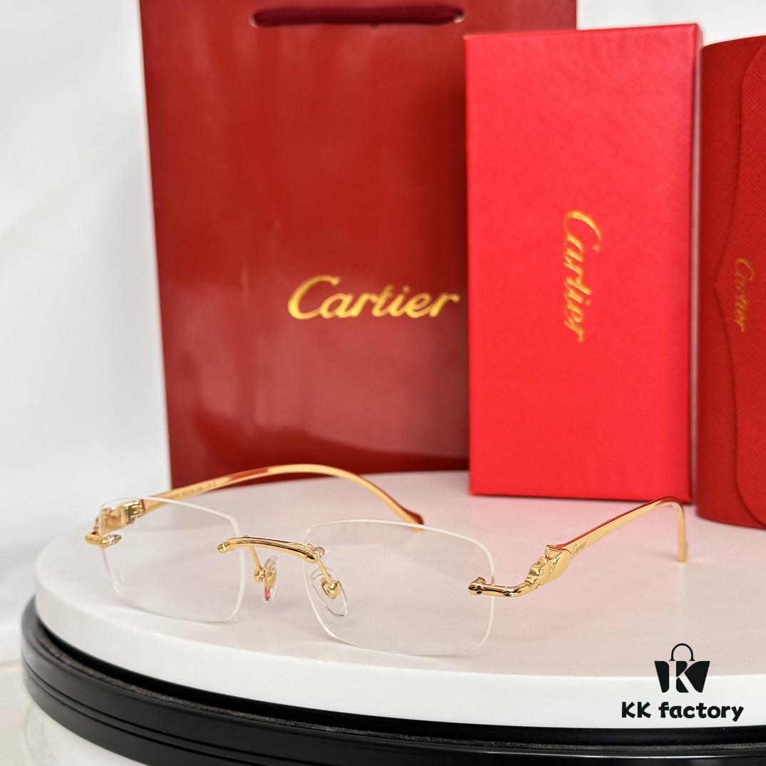 CARTIER Metal Frame Sunglasses Model CT00061 Size 55-18-145