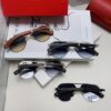 Cartier 2024 Retro Double-Bridge Myopia Sunglasses, UV Protection, Oversized Frame, Unisex Sun Glasses for Driving