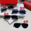 Cartier 2024 Retro Double-Bridge Myopia Sunglasses, UV Protection, Oversized Frame, Unisex Sun Glasses for Driving