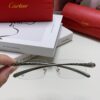 Cartier 2024 New Frameless Panther Eyeglasses for Men, Lightweight Prescription Frames for Large Faces, Suitable for Optical Lenses, Sunglasses or Reading Glasses