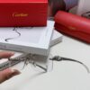 Cartier 2024 New Frameless Panther Eyeglasses for Men, Lightweight Prescription Frames for Large Faces, Suitable for Optical Lenses, Sunglasses or Reading Glasses