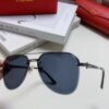 Cartier 2024 New Unframed Pilot Oversized Sunglasses for Men, Large Round Slimming Aviator Glasses, Men's Fashion Sun Glasses