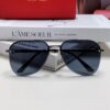 Cartier 2024 New Unframed Pilot Oversized Sunglasses for Men, Large Round Slimming Aviator Glasses, Men's Fashion Sun Glasses