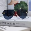 Cartier 2024 New Round Frame Unisex Luxury European and American Style Aviator Engraved Sunglasses