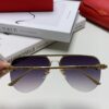 Cartier 2024 New Round Frame Unisex European Luxury Aviator Engraved Sunglasses