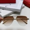 Cartier 2024 New Round Frame Unisex Luxury European and American Style Aviator Engraved Sunglasses